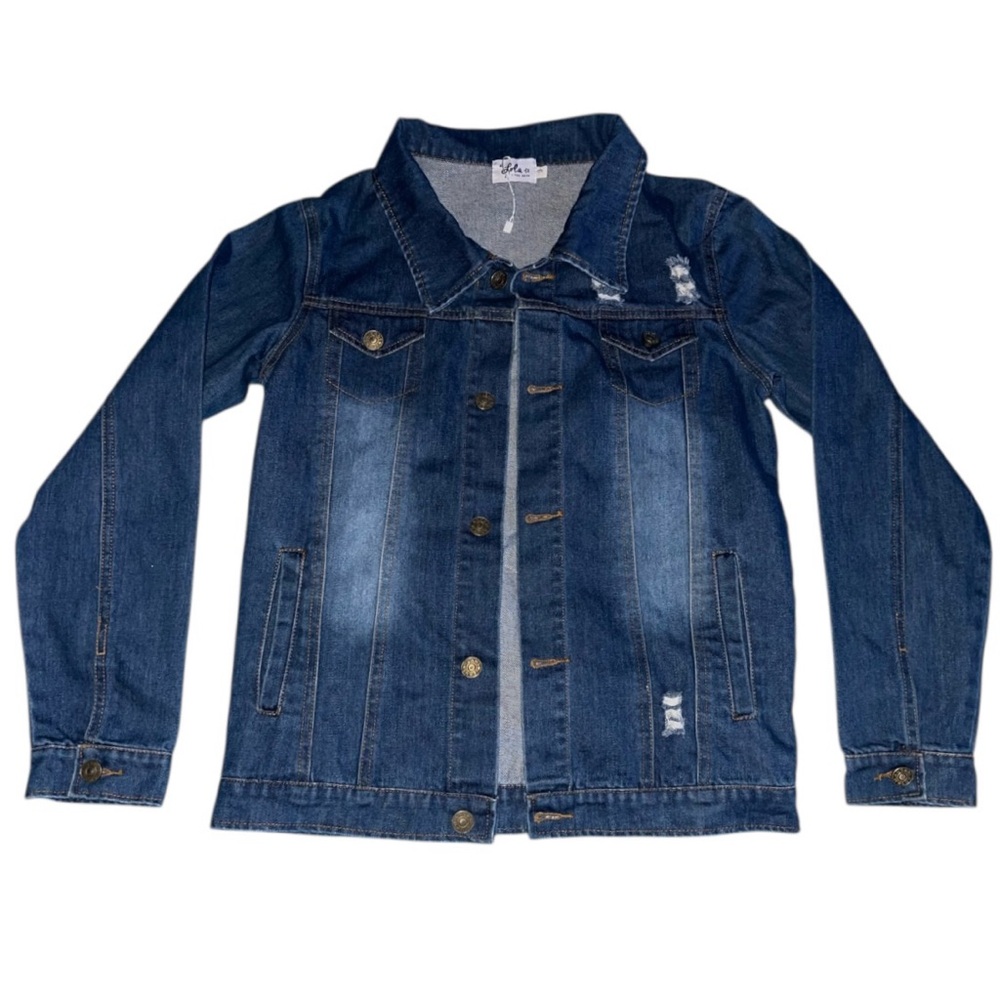 Lola + The Boys Dark Blue Denim Jean Jacket